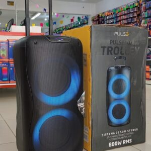 Caixa de Som PulseBox Trolley Bluetooth Amplificad...