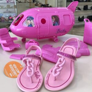 Sandália Infantil Grendene Kids Barbie Flight + Avião Menina – Num. 25 ao 33