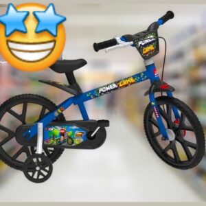Bicicleta Infantil Aro 14 Bandeirante Power Game – Azul