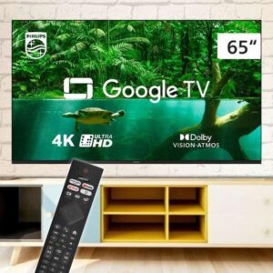 Smart TV Philips 65″ UHD 4K LED Google TV LE...