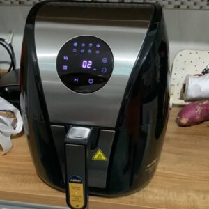 Fritadeira Air Fryer Sem Óleo Britânia Digital 5 Litros 1500W C/ Timer Inox/Preto – 110v/220v